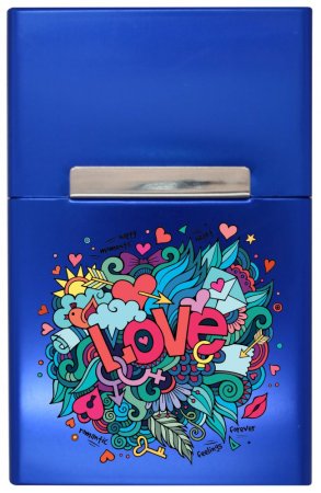 Love graffiti - modrá