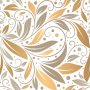 Samolepicí dekorativní tapeta se vzorem - Béžové a zlaté lístky