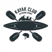 Samolepka - Kajak club