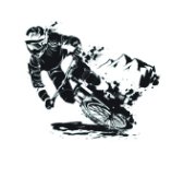 Samolepka - Crossová motorka