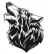 Samolepka - Vlk