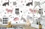 Samolepicí dekorativní tapeta se vzorem - Kočičky