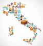 Samolepka - Mapa Itálie