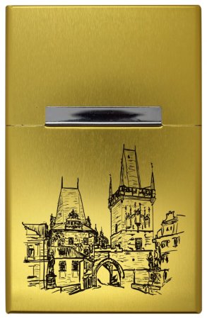 Praha skica - zlatá