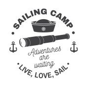 Samolepka - Sailing camp