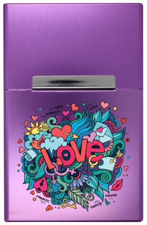 Love graffiti - fialová