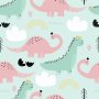 Samolepicí dekorativní tapeta se vzorem - Dinosauři