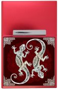 Gecko ornate - červená