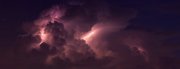 Samolepicí dekorativní fototapeta - Obloha s blesky