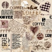 Samolepicí dekorativní tapeta se vzorem - Káva