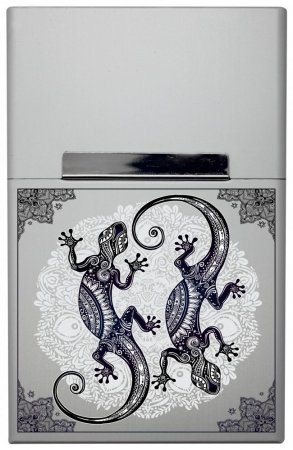 Gecko ornate - stříbrná