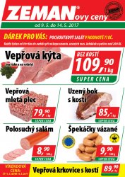 Letáky pro ZEMAN maso - uzeniny, a.s.