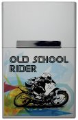 Old school rider - stříbrná