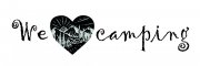 Samolepka - We love camping