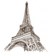Samolepka - Eiffelova věž