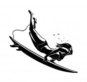 Samolepka - Surfing